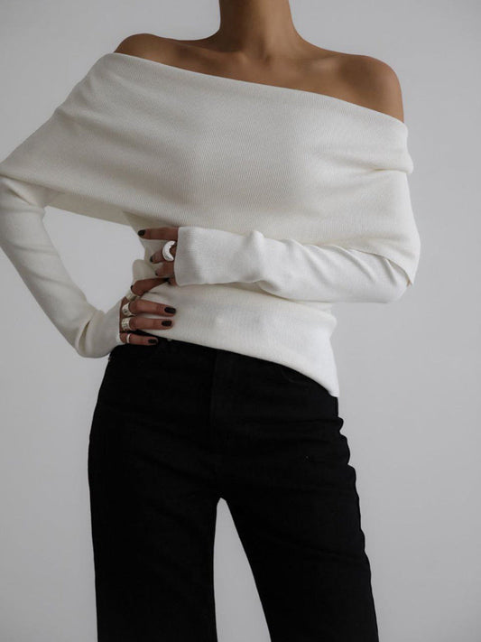 Minimal Cream Knit Layering Set