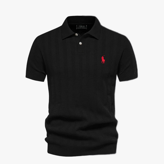Polo de punto texturizado R&amp;L™