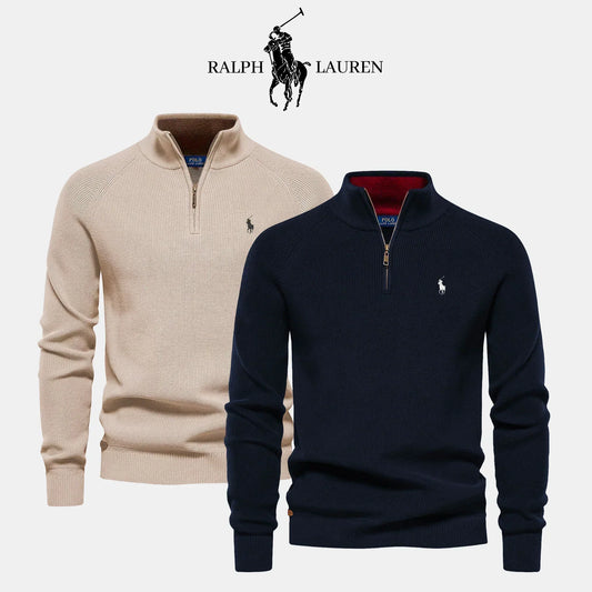 BUY 1, GET 2 - R&L 1+1 Zip Neck Sweater (CLEARANCE)