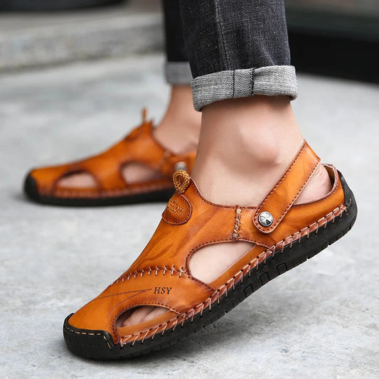 Vettz Orthopedic Leather Sandals
