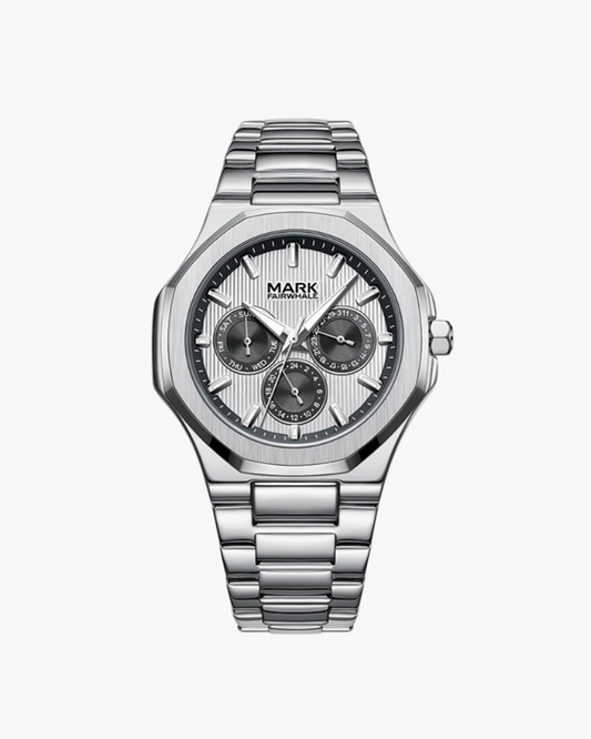 Reloj de acero inoxidable (resistente al agua)