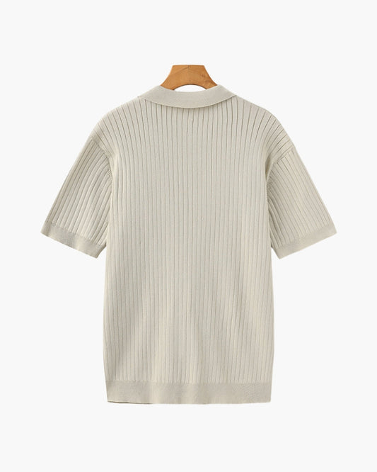 Polo de canalé premium