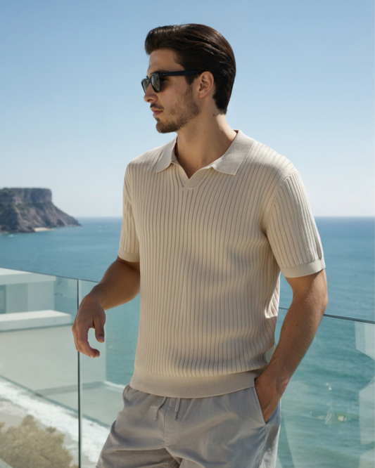 Polo de canalé premium